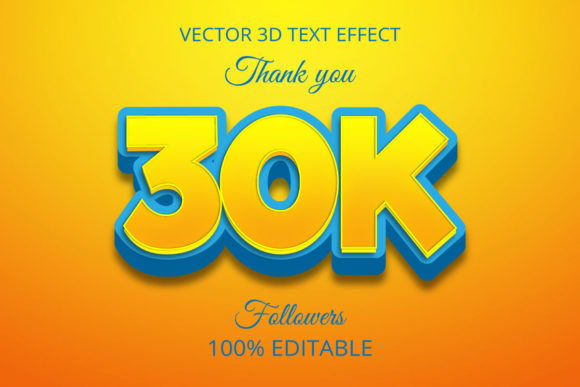 30k 3D Creative Text Effect Design: Save Time and Boost Creativity