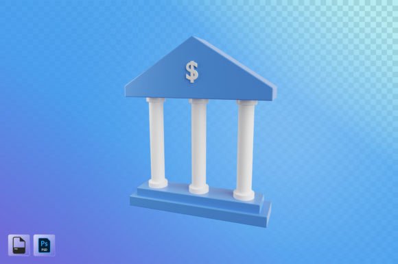 Bank 3D Illustration: A Powerful Tool for Modern Design Projects
