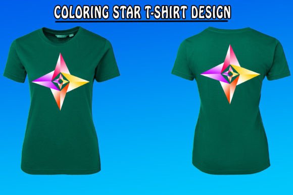 Coloring 3D Star T-Shirt Design: A Modern Twist on Personalized Apparel