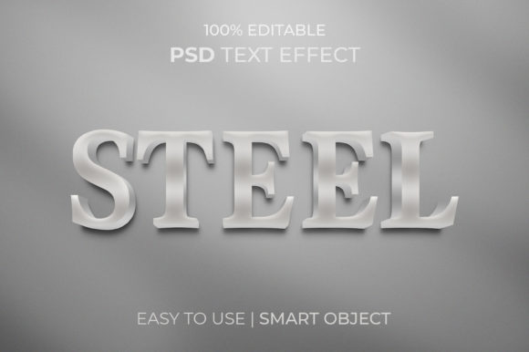 Creating a Steel Luxury Style 3D Text Effect in Photoshop Without Installation