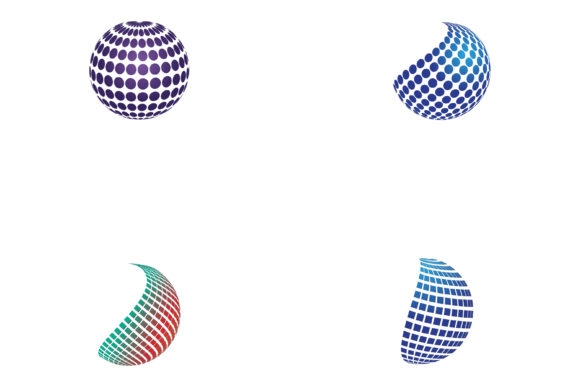 Creating Impact with a 3D Digital Globe Logo Design Vector Icon