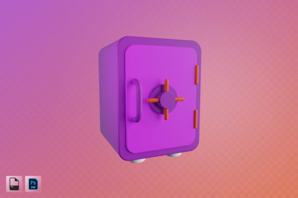 Deposit Box 3D Illustration: A Versatile Design Asset for Modern Projects