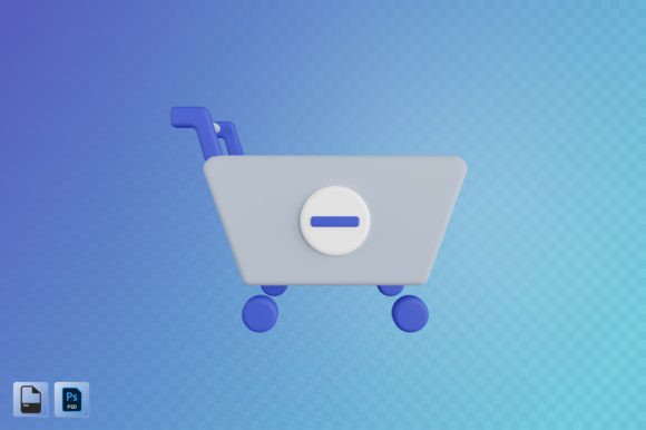 Enhancing Design Projects with Remove from Cart 3D Illustration