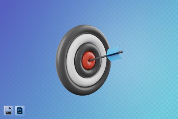 How to Use Target 3D Illustration in Design and Creative Projects