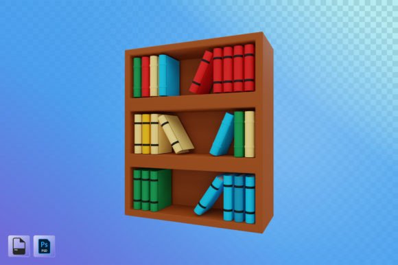 Library 3D Illustration: A Versatile Resource for Modern Design Projects