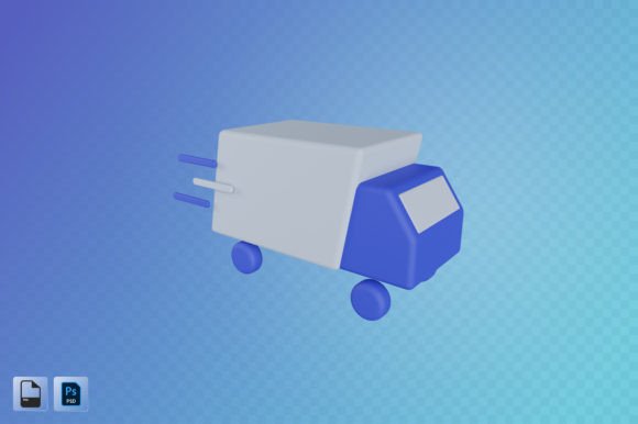 Truck Shipping 3D Illustration: A Powerful Visual Tool for Designers and Content Creators