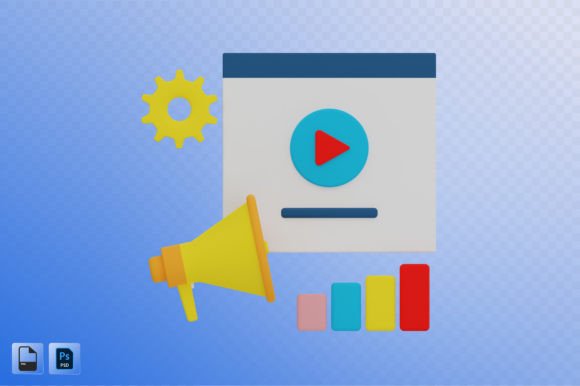 Video Advertising 3D Illustration: Boost Your Creative Projects